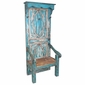 High-Back Entryway Chair with Coat Hooks - Exclusive Artisan Original