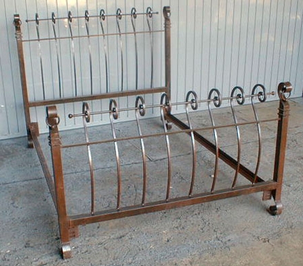Hitching Post Forged-Iron Bed