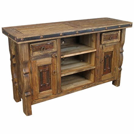 Iron Banded Ox Yoke Big Screen Entertainment Console