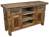 Iron Banded Ox Yoke Big Screen Entertainment Console