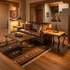 Iron Base Rustic Wood Table Set - 3 Pieces