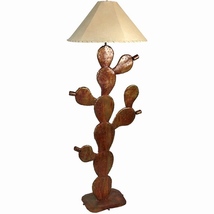 Iron Prickly Pear Cactus Floor Lamp