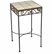  Iron Patio Furniture & Side Tables With Talavera Tile