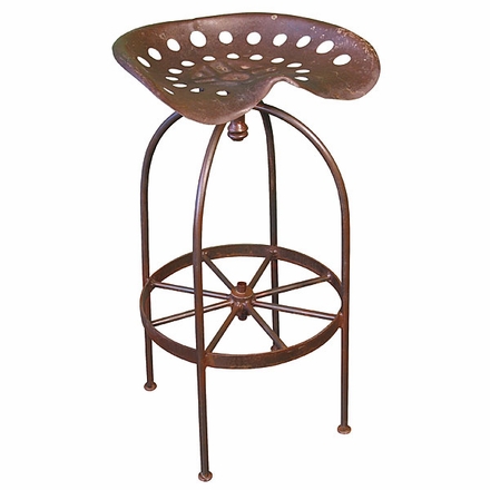 Iron Tractor Seat Bar Stools - Set of 2