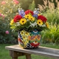 Japanese Talavera Flower Pot