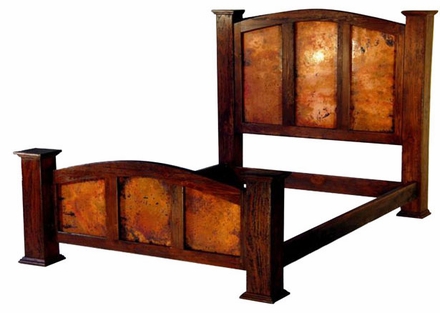 Kendra Bed with Copper Panels