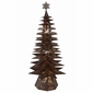 Large 11-Tier Lighted Aged Tin Star Christmas Tree - 69.5