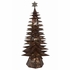 Large 11-Tier Lighted Aged Tin Star Christmas Tree - 69.5