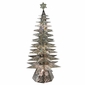 Large 11-Tier Lighted Natural Tin Star Christmas Tree - 69.5" Tall