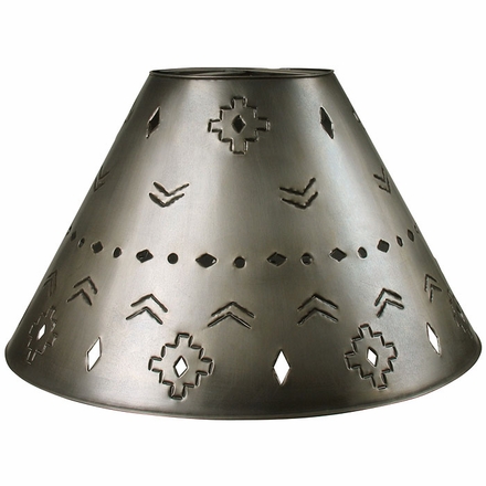 Large Aged Tin Southwest Shade