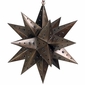 Large Aged Tin Star with Marbles