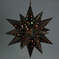Large Aged Tin Star with Marbles
