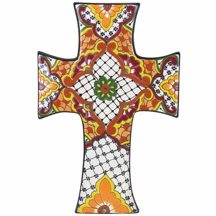 Large Celtic Talavera Cross