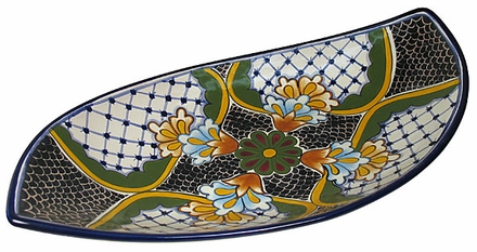 Large Curved Talavera Platter - Dolores Pattern