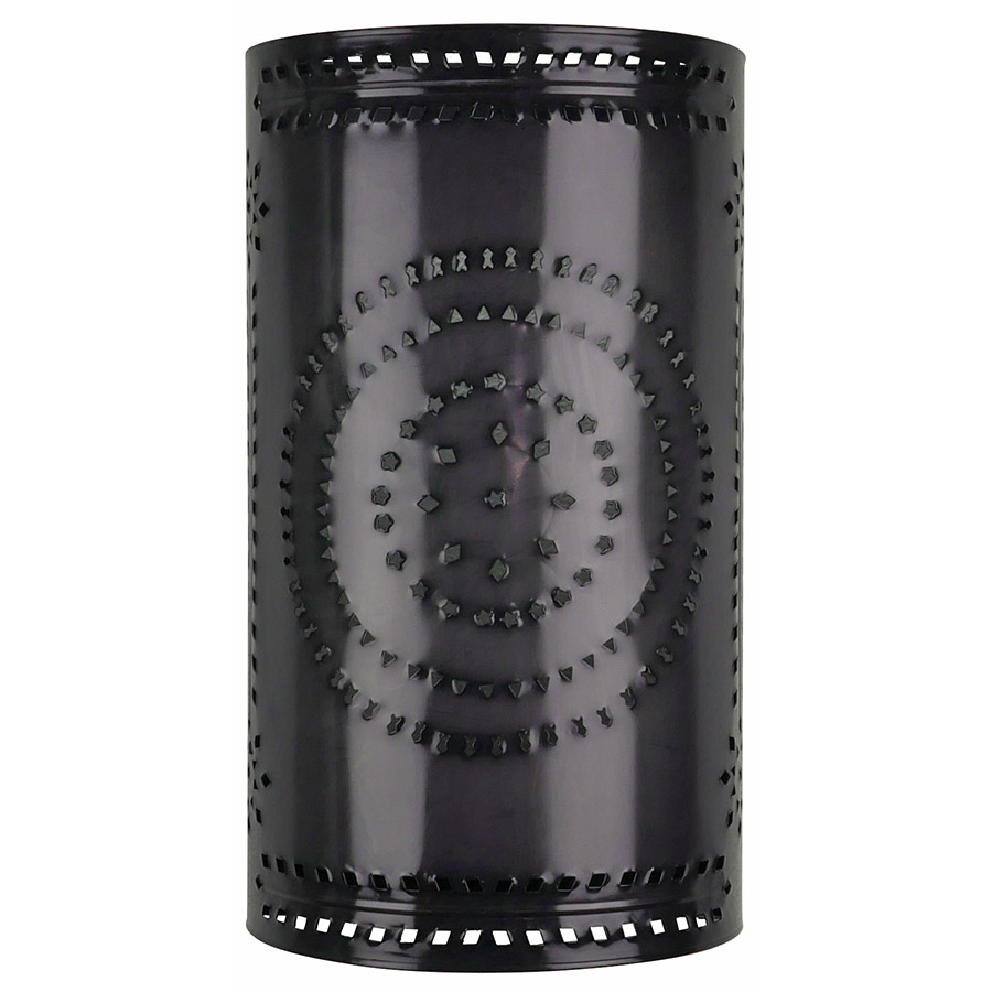 Large Darkened Copper Wall Sconce Light Cover