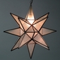 Large Maya Frosted Glass Hanging Star Light