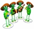 Large Metal Mariachi Frogs Garden Scupltures - Set of 4