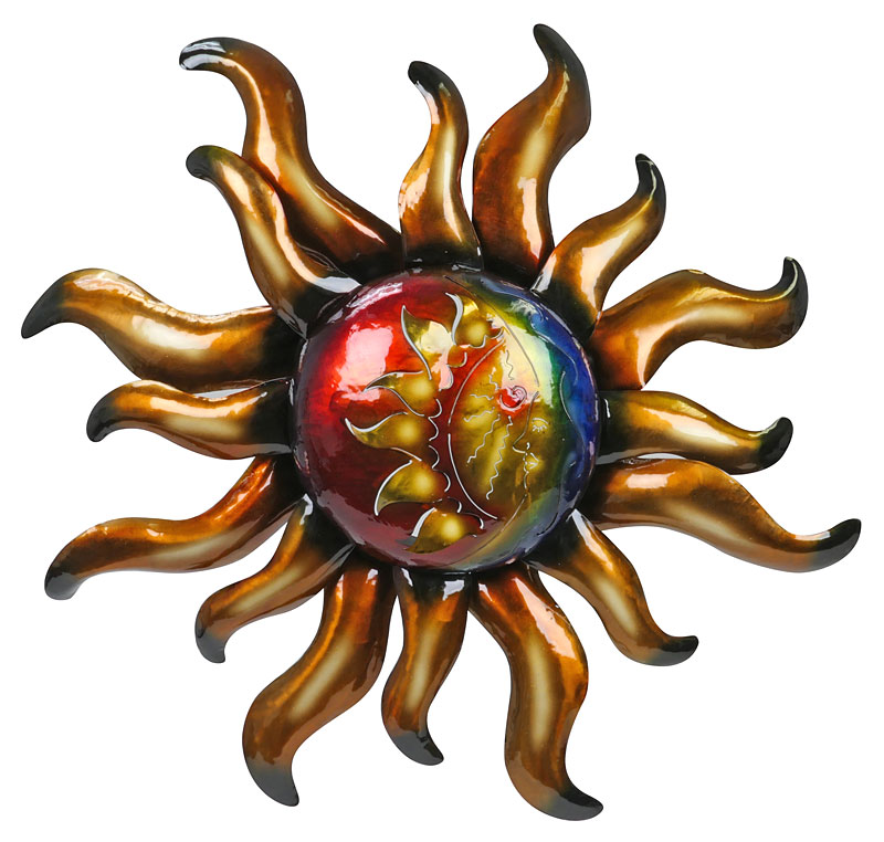 Large Metal Southwest Sun Wall Art 36" Dia.