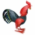 Large Mexican Painted Tin Rooster