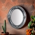 Large Natural Tin Concho Oval Mirror