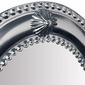 Large Natural Tin Concho Oval Mirror