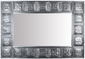 Large Natural Tin Rectangular Mirror