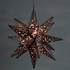 Large Ornate Tin Star Fixture