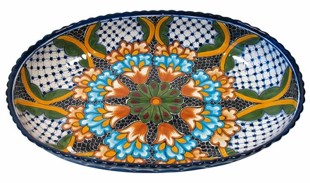 Large Oval Dolores Talavera Serving Bowl