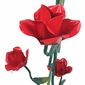 Large Painted Metal Roses - 36