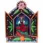 Large Painted Tin Nicho with Catrina Print