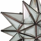 Large Partially Frosted Glass Star Light