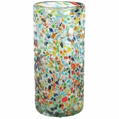 Large Pebbled Confetti Mexican Drink Glass  - Set of 4