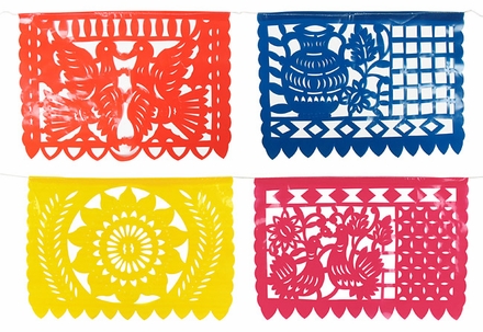 Large Plastic Picado Banners - Set of 2