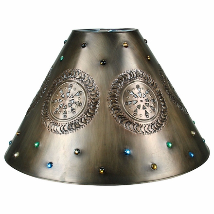 Large Punched Marble Shade