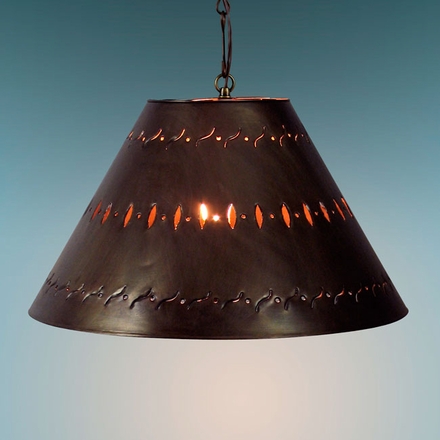 Large Punched Metal Hanging Light Lamp Shade