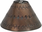 Large Punched Metal Hanging Light Lamp Shade