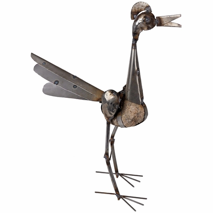 Large Rocking Roadrunner Metal Garden Art Sculpture