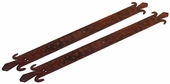 Large Rusty Iron Strap   - Set of 2