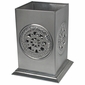 Large Square Natural Tin Mexican Luminarias - Set of 2