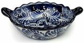 Large Talavera Cazuela Bowl - Blue & White
