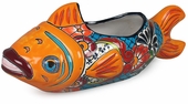 Large Talavera Fish Flower Pot