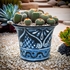 Large Talavera Flower Pot Blue & White