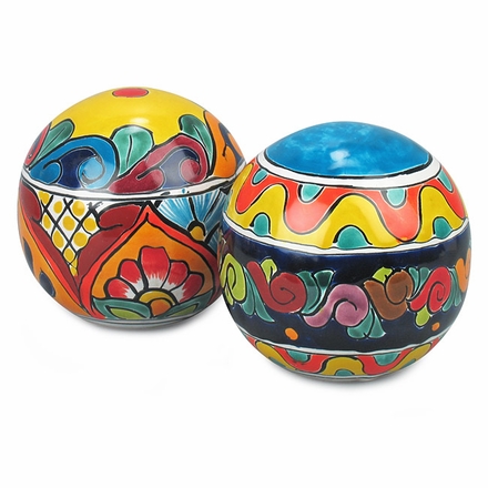 Large Talavera Garden Ornaments - Set of 2