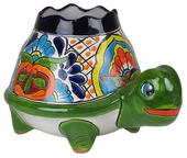 Large Talavera Turtle Flower Pot