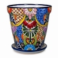 Large Tapered Talavera Flower Pot