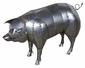 Large Tin Hog Sculpture - 55