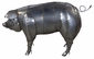 Large Tin Hog Sculpture - 55
