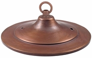 Large Tin Ridged Ceiling Plate 6" Dia.