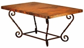 Margarita Dining Table with Copper Top