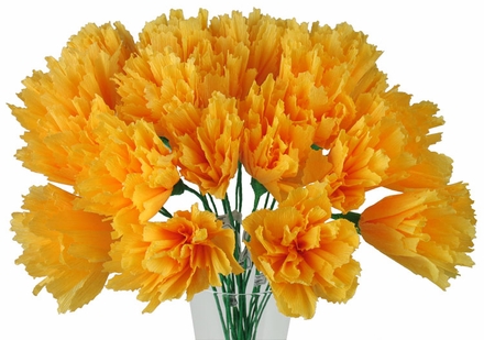 Marigold Mexican Paper Flowers - Set of 12